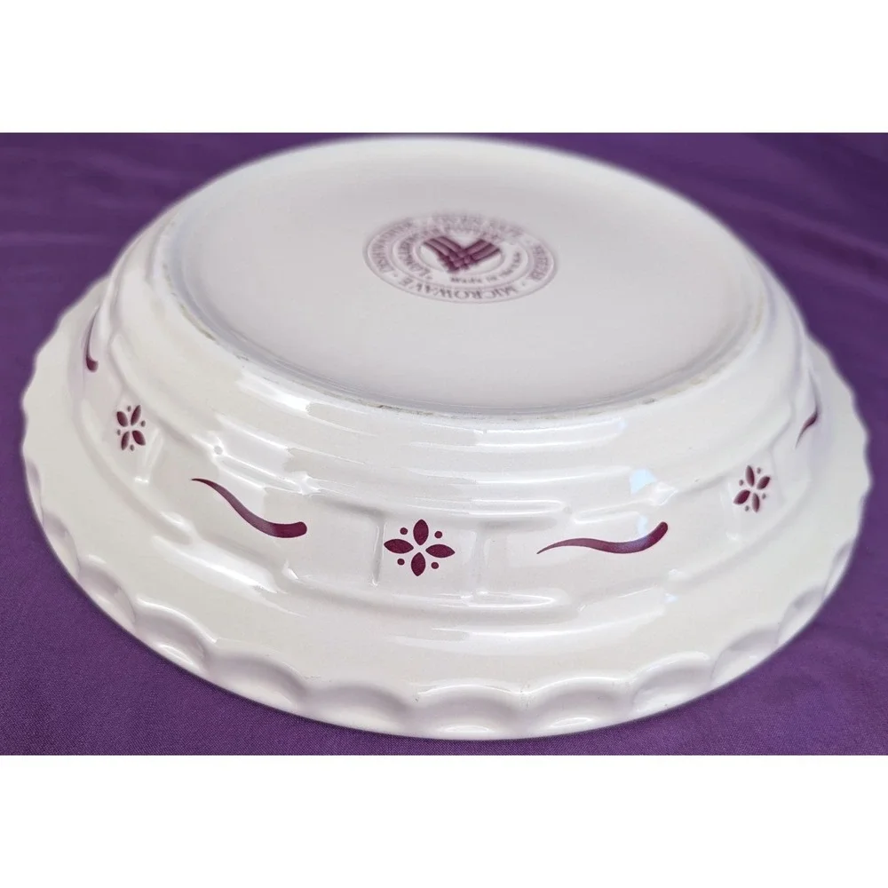 LONGABERGER Pottery USA Woven Traditions Red 10